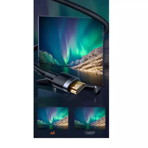 کابل 2 متری HDMI به HDMI 4K بیسوس مدل CADKLF-F01 — تصویر ۵