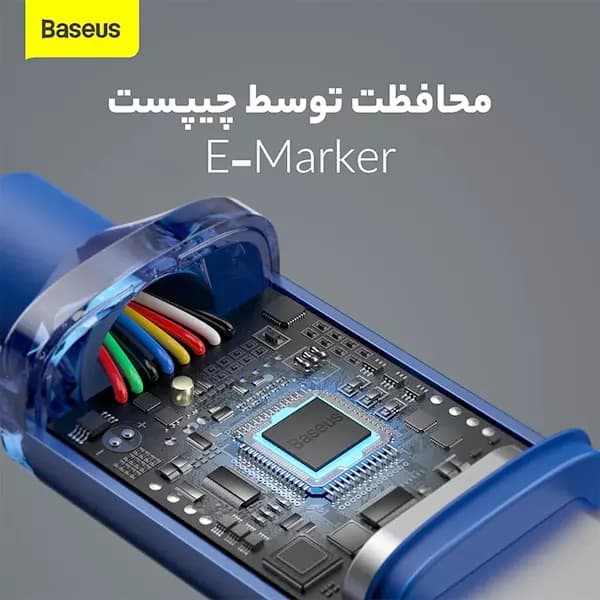 کابل تبدیل USB-C بیسوس مدل CAJY000601 طول 1.2 متر — تصویر ۴