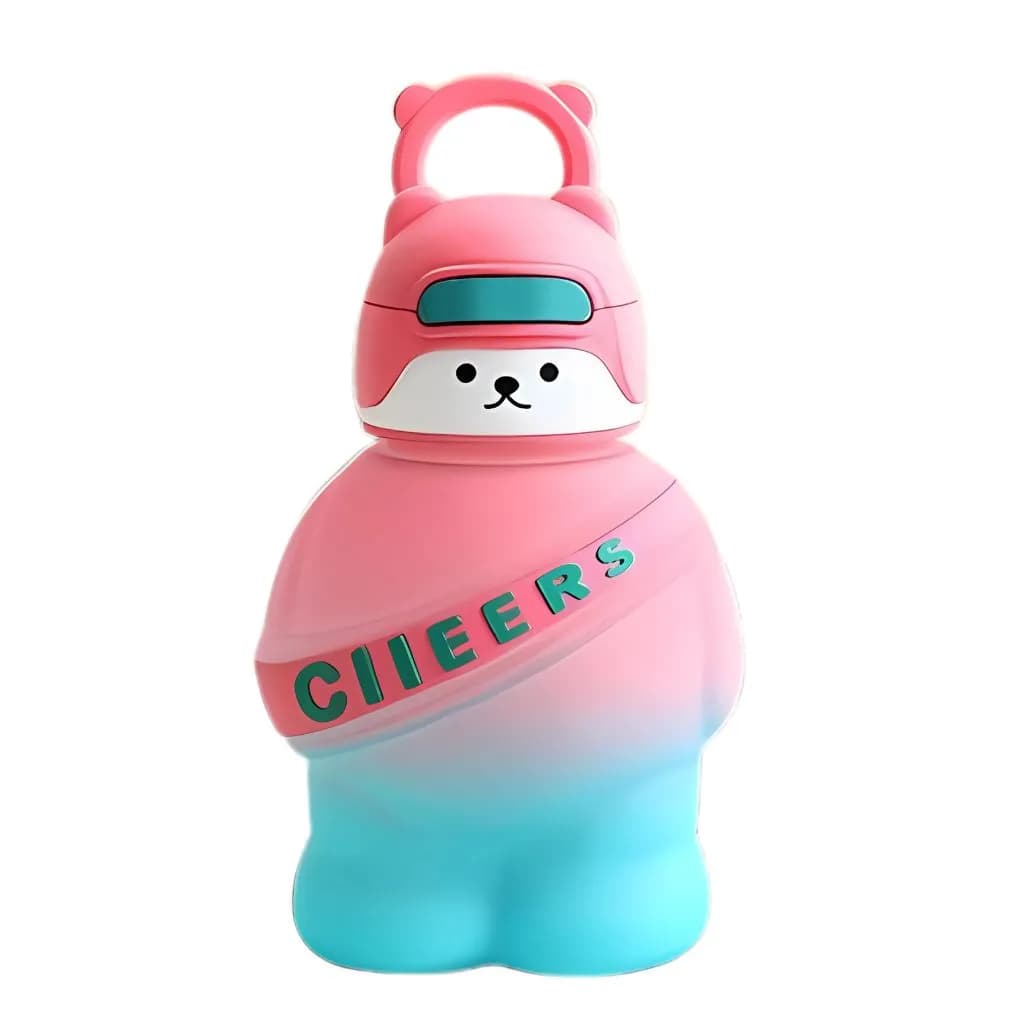قمقمه نی دار مدل خرسی 900ML کد 2432