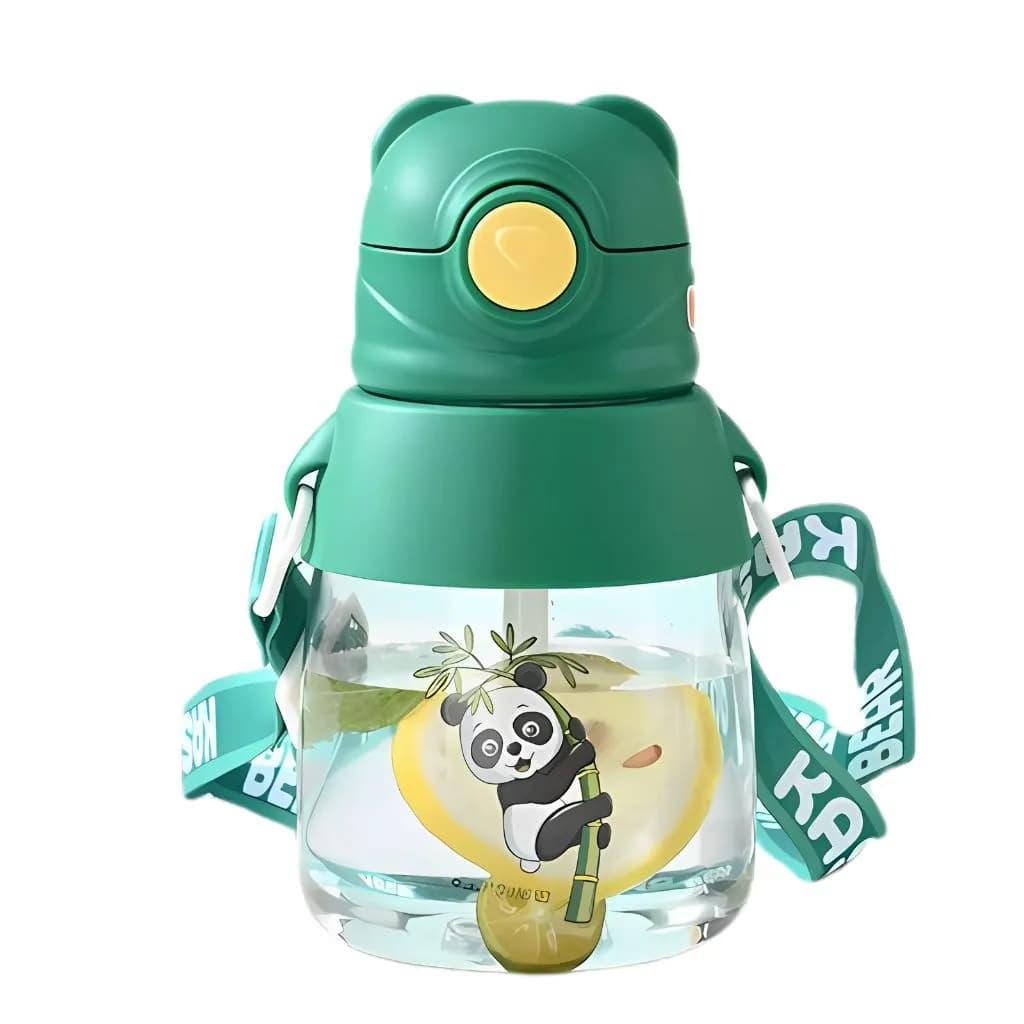 قمقمه کودک مدل نی دار طرح پاندا 500ML کد 9193