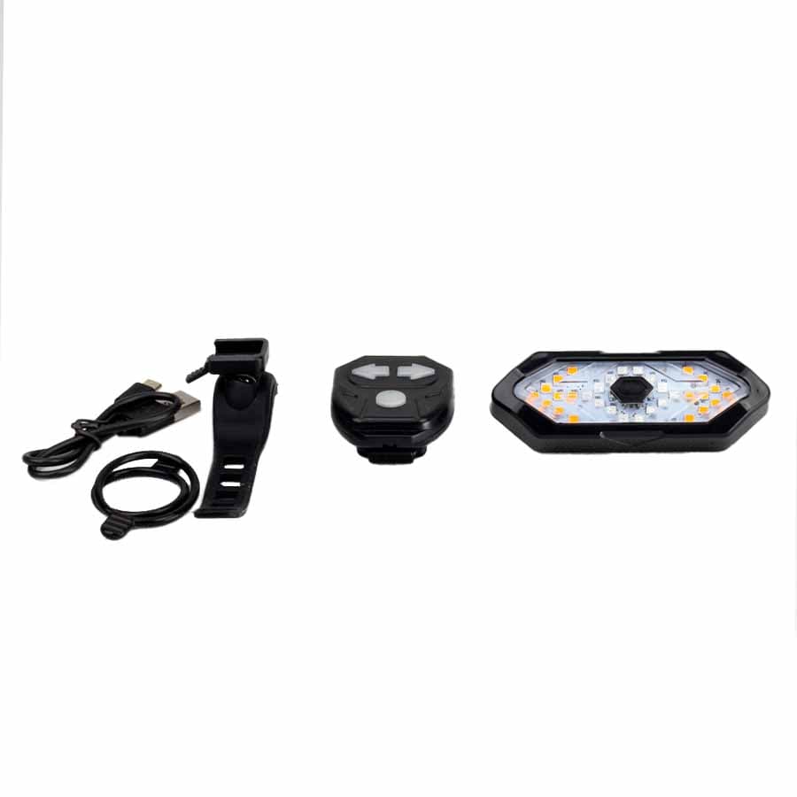 چراغ خطر شارژی دوچرخه راهنما دار بیسیم LED FY-1820 — تصویر ۵