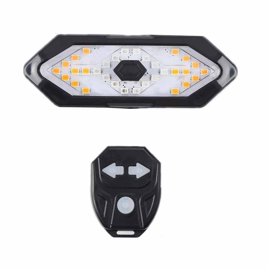 چراغ خطر شارژی دوچرخه راهنما دار بیسیم LED FY-1820 — تصویر ۲