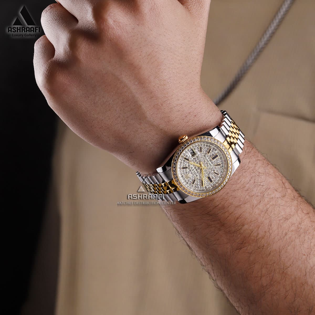 ساعت مردانه رولکس دی دیت Rolex Day Date Diamond-SG36 — تصویر ۴