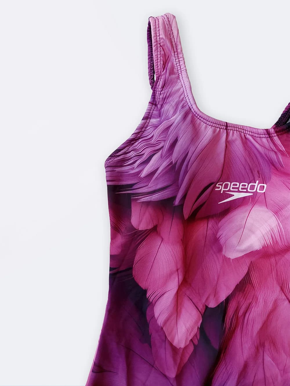 مایو زنانه اسلیپ کاپدار طرح شیک و خاص پر بنفش و صورتی رنگ اسپیدو ( Speedo ) — تصویر ۵