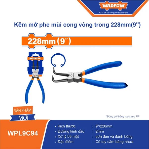 انبر خارجمع کن سرکج 7 اینچ وادفو کد WPL9C94