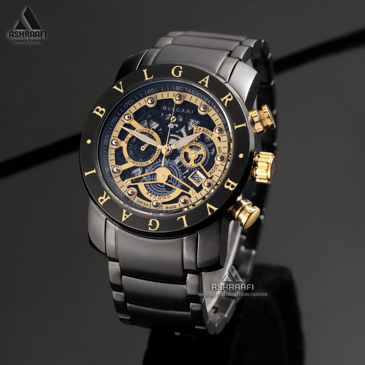 ساعت بولگاری مشکی Bvlgari One Out Of 1000-K — تصویر ۲