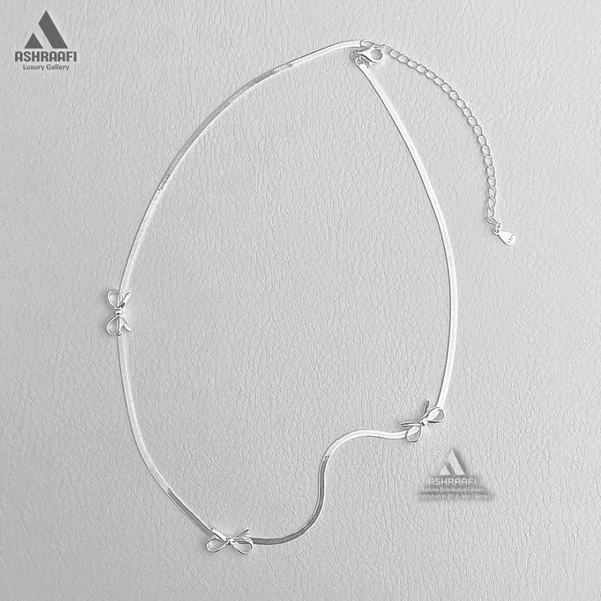 گردنبند پاپیونی دخترانه Bow Necklace S1 — تصویر ۲