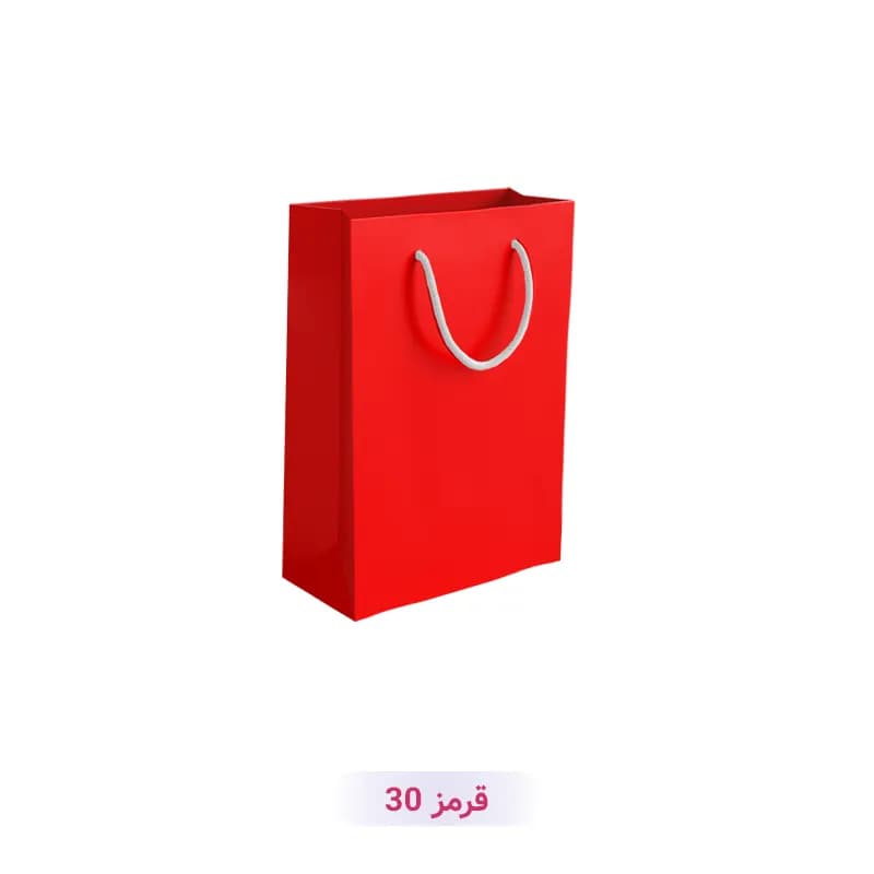 پاکت کادو با طرح ساده تک رنگ قرمز (سری 30)
