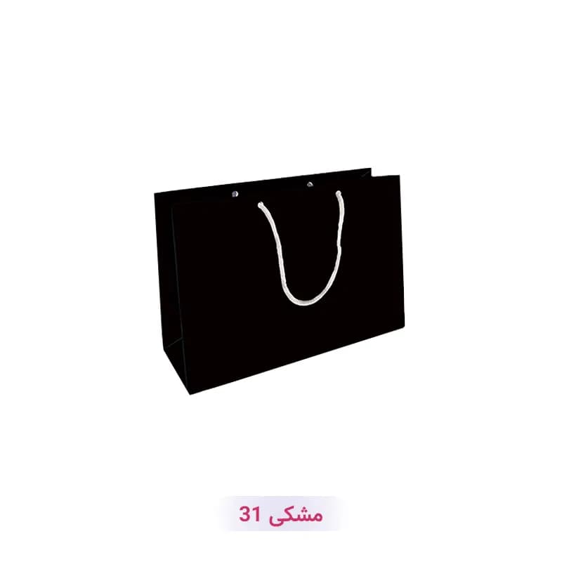 پاکت کادو با طرح ساده تک رنگ مشکی (سری 31)