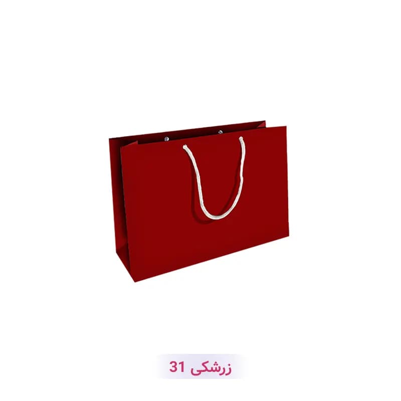 پاکت کادو با طرح ساده تک رنگ زرشکی (سری 31)