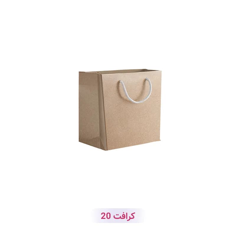 پاکت کرافت آماده با طرح ساده تک رنگ (سری 20)