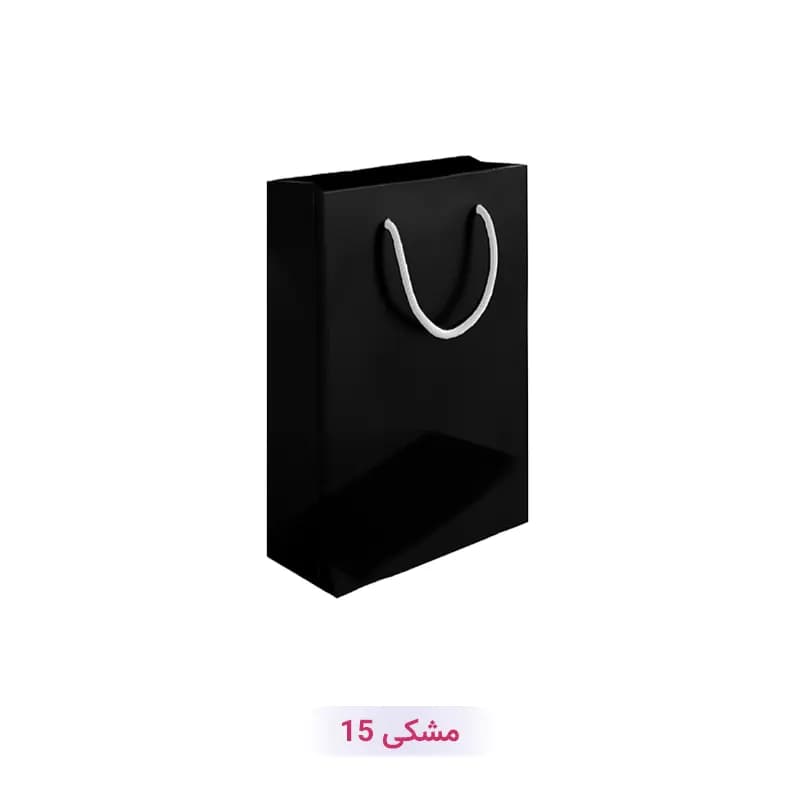 پاکت کادو با طرح ساده تک رنگ مشکی (سری 15)