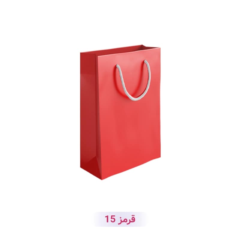 پاکت کادو با طرح ساده تک رنگ قرمز (سری 15)