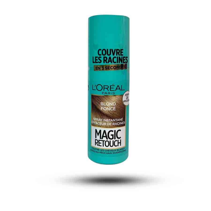 اسپری رنگ ریشه مو لورال مدل Magic Retouch رنگ blond fonce بلوند تیره