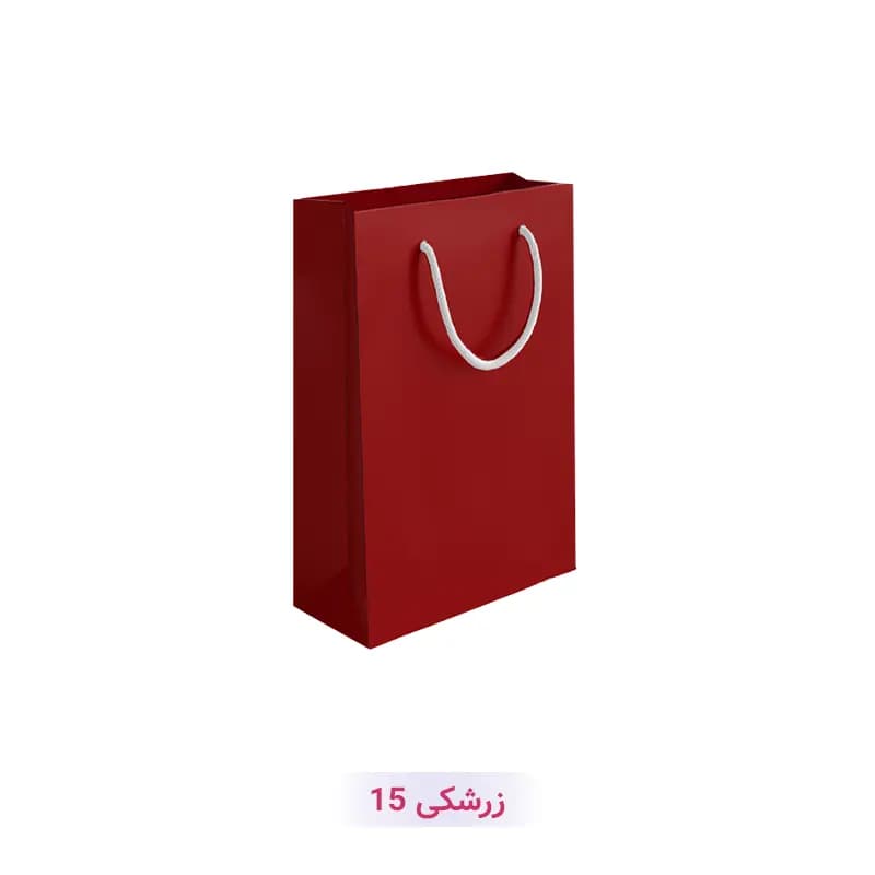 پاکت کادو با طرح ساده تک رنگ زرشکی (سری 15)