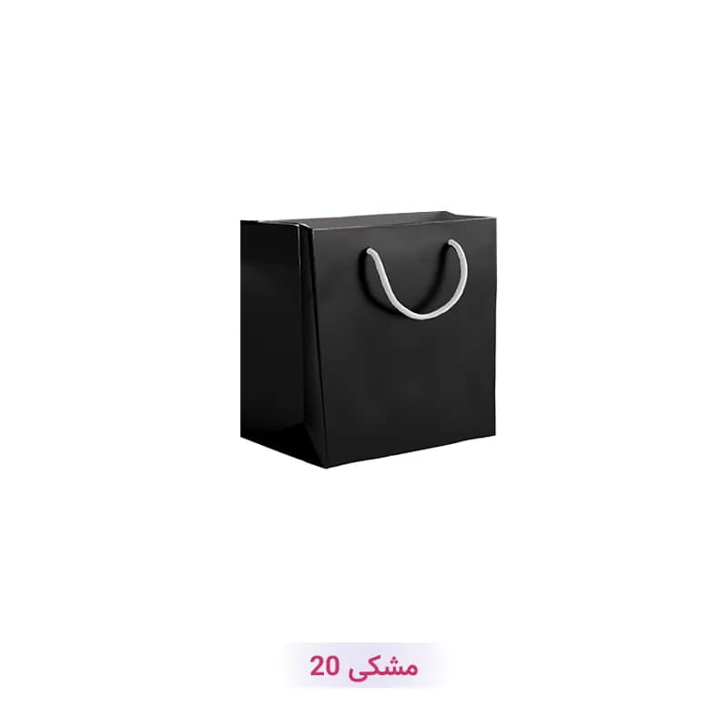 پاکت کادو با طرح ساده تک رنگ مشکی (سری 20)