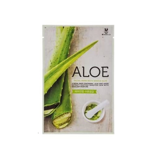 ماسک ورقی میراکل حاوی آلوئه ورا برای آبرسانی و تسکین دهنده Miracle Aloe Facial Mask With Aloe Vera
