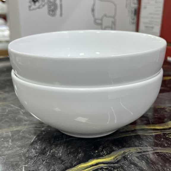 پیاله 16 آبگوشت خوری سفید چینی زرین