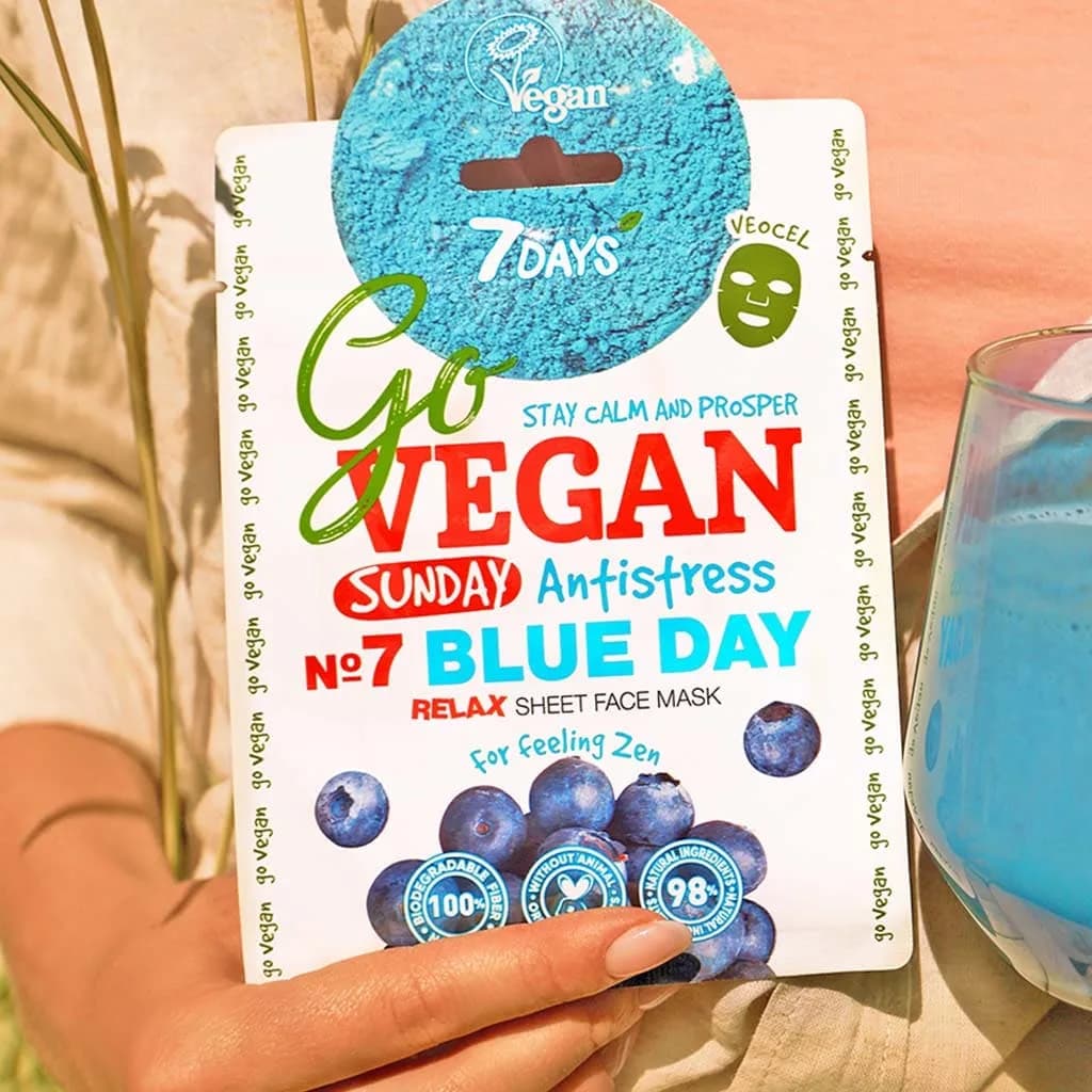 ماسک ورقی سون دی آنتی‌استرس و آرامش‌بخش پوست 7DAYS Go Vegan Sunday Antistress — تصویر ۴
