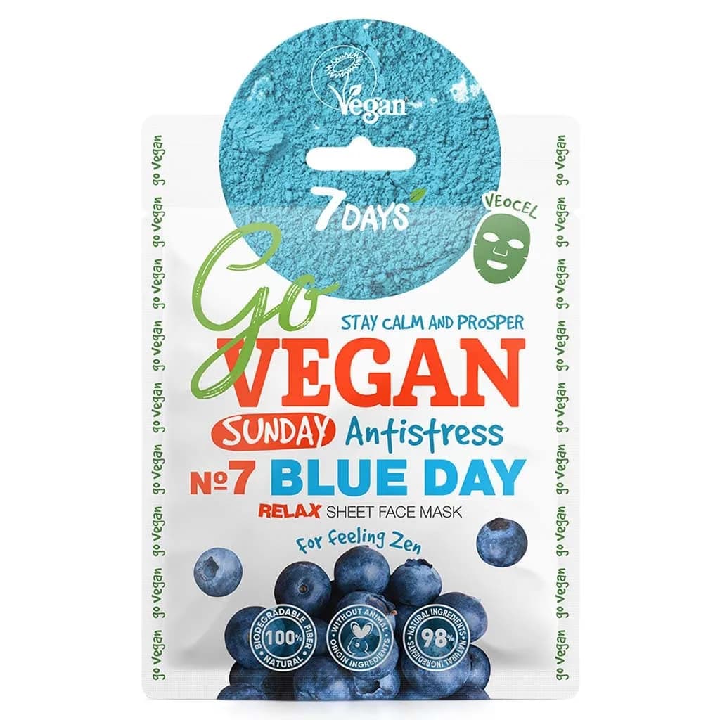 ماسک ورقی سون دی آنتی‌استرس و آرامش‌بخش پوست 7DAYS Go Vegan Sunday Antistress — تصویر ۲