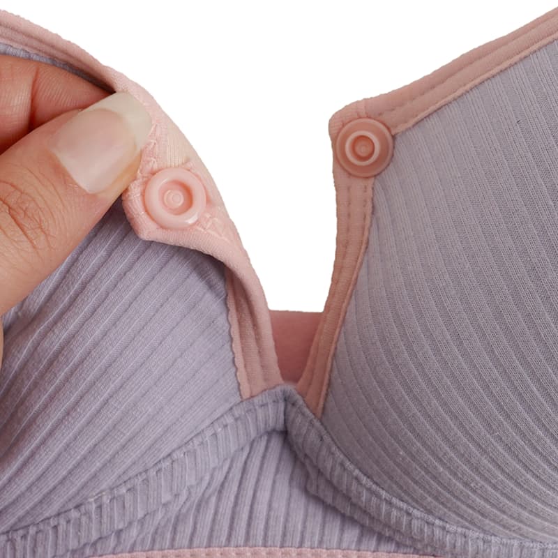 سوتین شیردهی کبریتی جلو دکمه بالا قزن دار maternity bra — تصویر ۷
