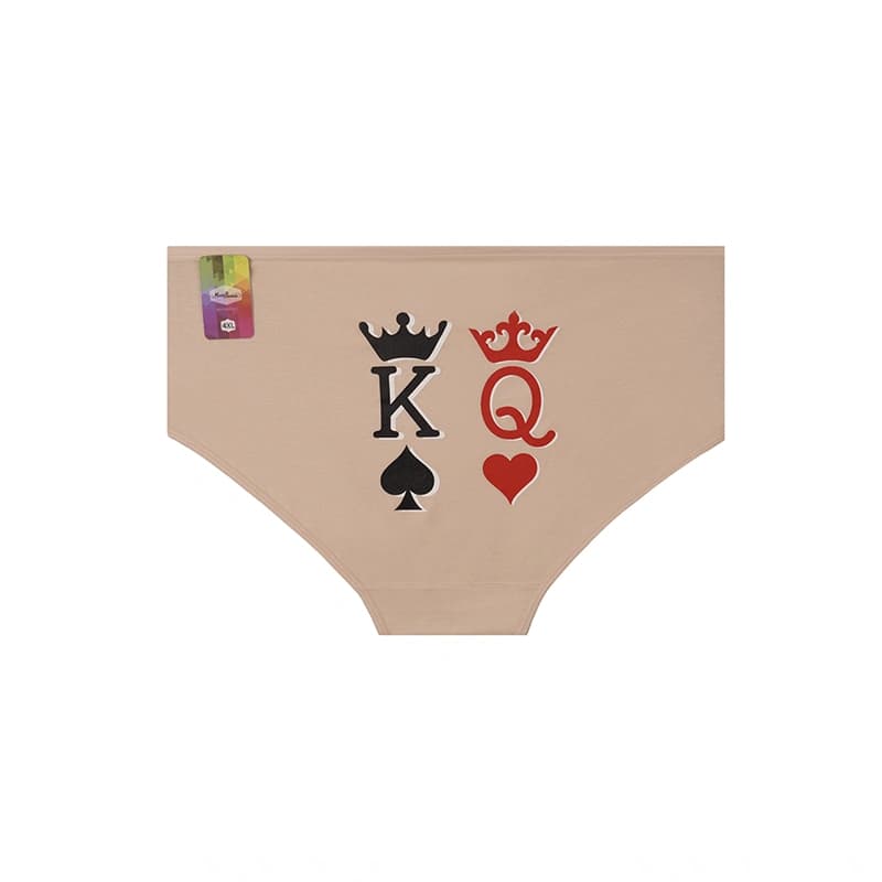 شورت زنانه اسلیپ پشت چاپی طرح king & queen برند بانو — تصویر ۷
