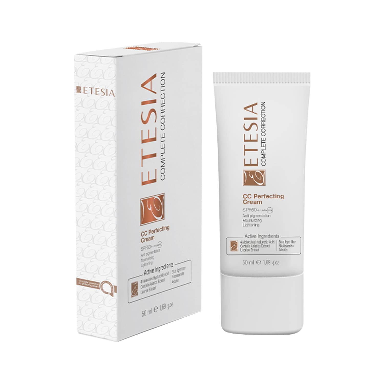 سی سی کرم اتسیا اصلاحکننده و کاملکننده رنگ پوست +ETESIA CC Cream SPF50