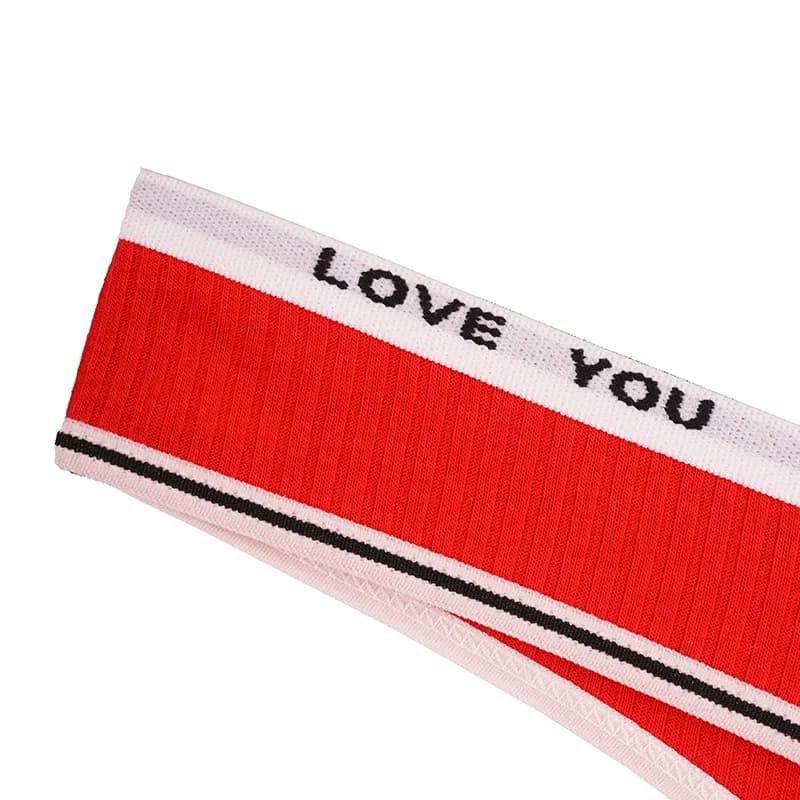 شورت لامبادا زنانه کبریتی کش اسپرت طرح Love You — تصویر ۸