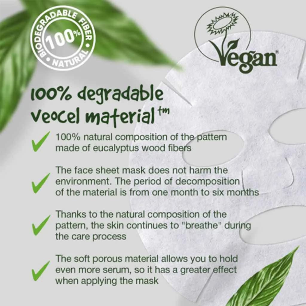 ماسک ورقی سون دی وگان طراوتبخش و شادابکننده پوست 7days go vegan thursday violet day fresh sheet face mask — تصویر ۳