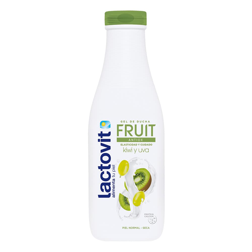 شامپو بدن لاکتویت کیوی و انگور مناسب برای پوست نرمال تا خشک(600 میل)Lactovit Fruit Antiox Kiwi and Grape Body Wash — تصویر ۲