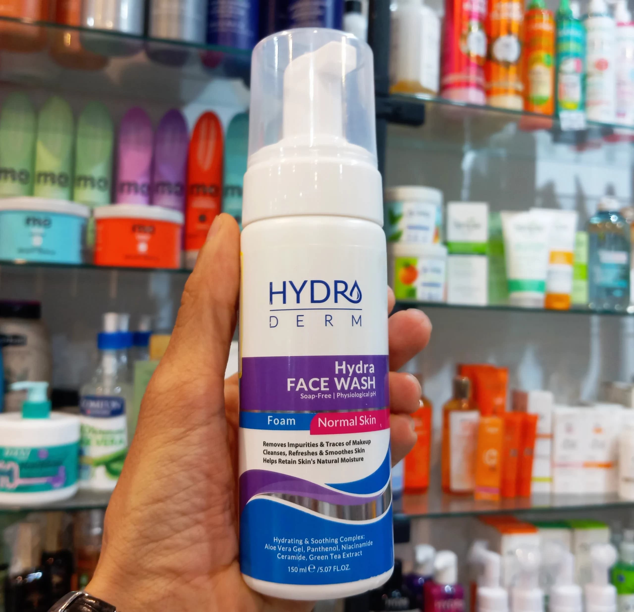 فوم شستشوی صورت التیام دهنده پوست حساس نرمال هیدرودرم HYDRODERM — تصویر ۲