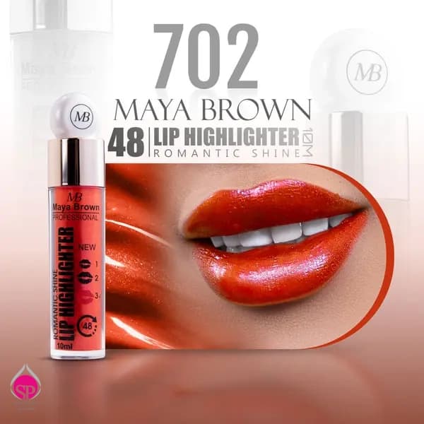 رژ لب مایع شاین مایا براون کد 702 MAYA BROWN — تصویر ۲