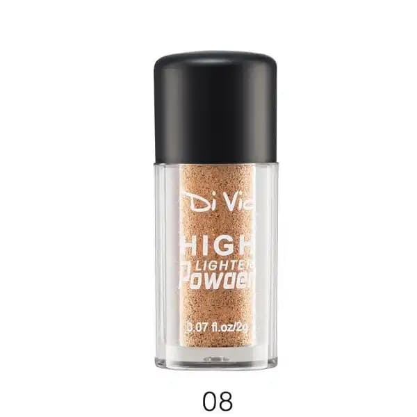 سایه هایلایتر گلیتر دیویو شماره 08 DiVio Highlighter Eyeshadow Powder