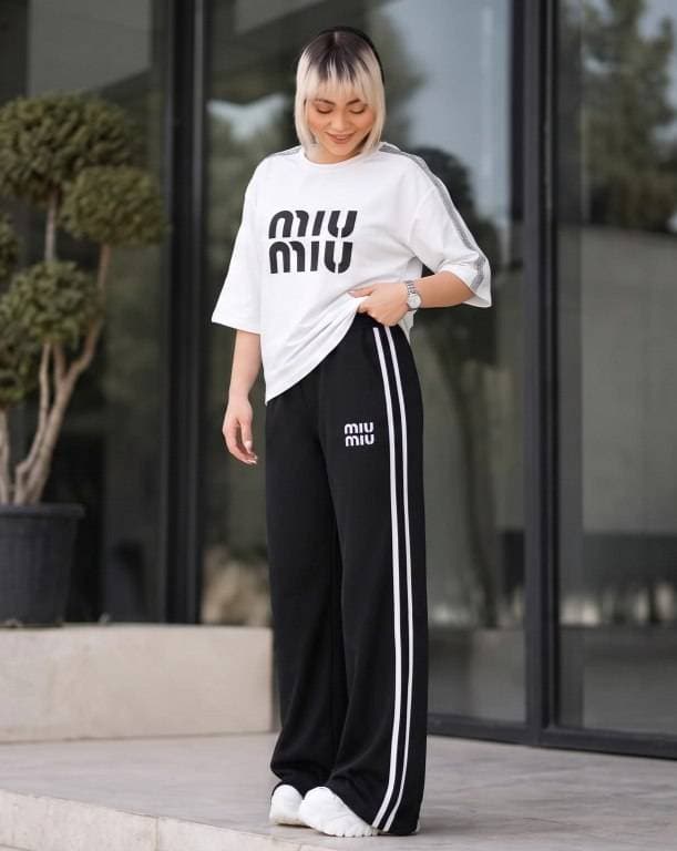 ست تیشرت شلوار اسپرت گلکسی ME22050