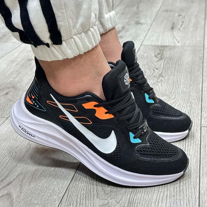 کفش و کتانی مردانه و زنانه مدل نایک NIKE ZOOM رنگ مشکی کد 1392 — تصویر ۴