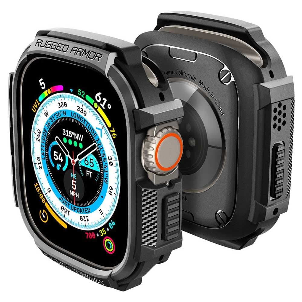 گارد اپل واچ اولترا 49mm اسپیگن مدل Spigen Rugged Armor — تصویر ۱۱