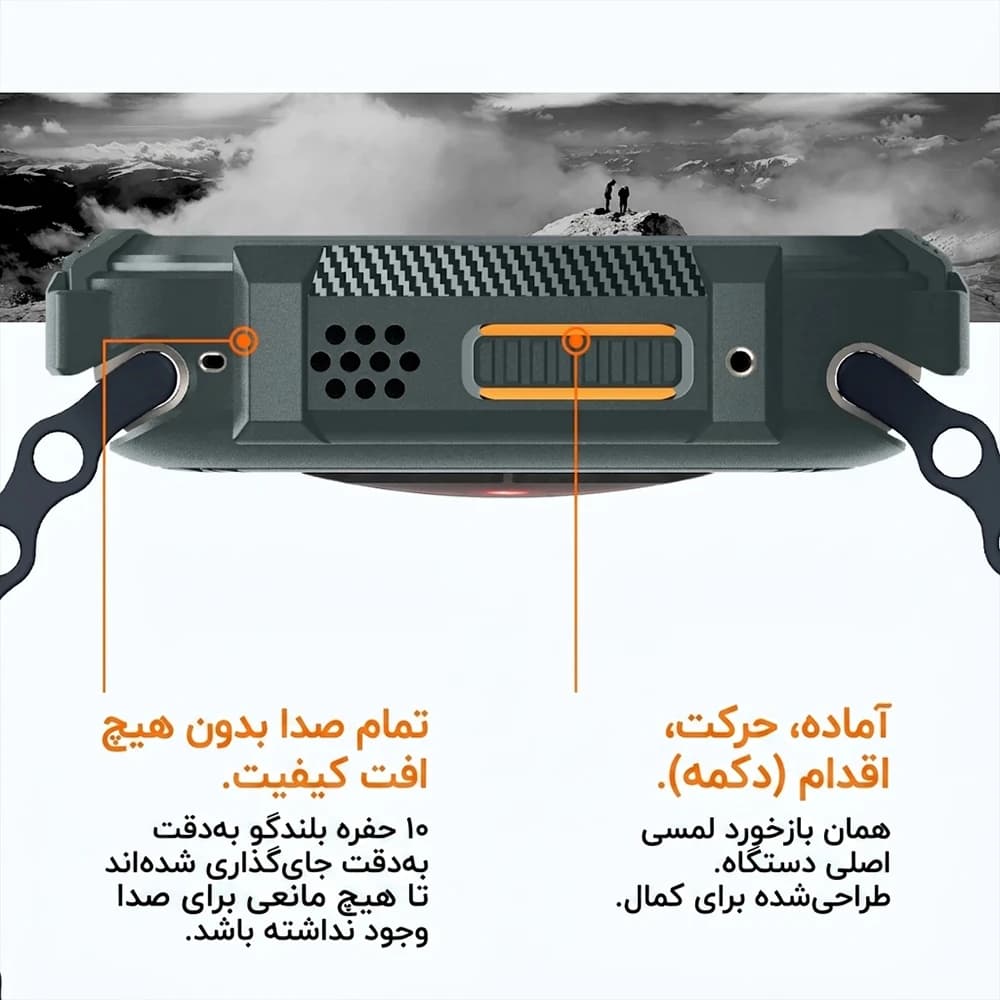 گارد اپل واچ اولترا 49mm اسپیگن مدل Spigen Rugged Armor — تصویر ۵