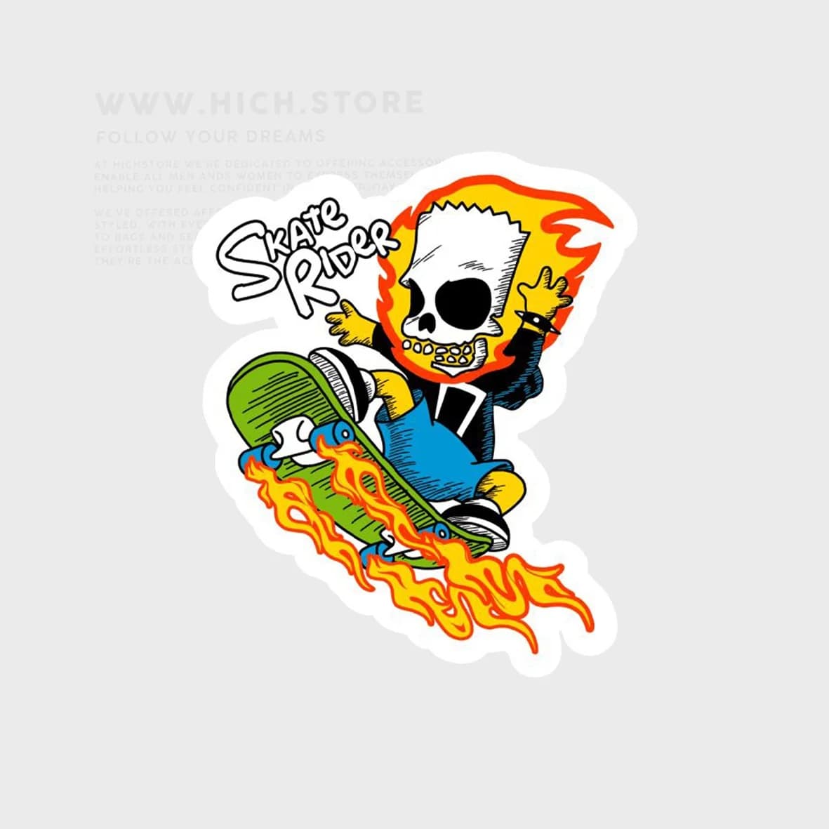 استیکر skate simpsons
