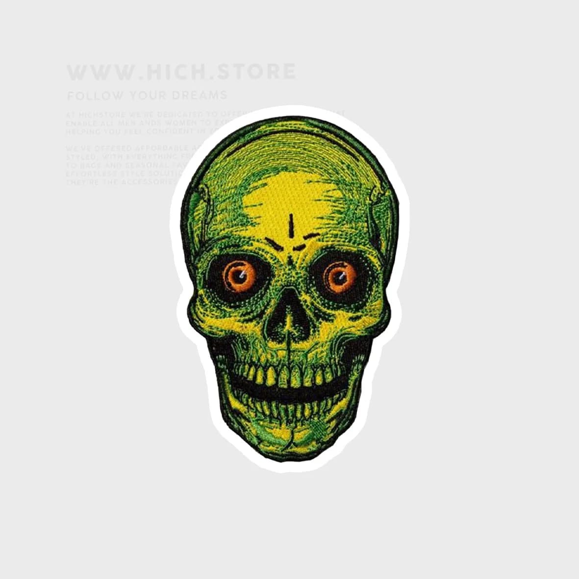 استیکر green skull