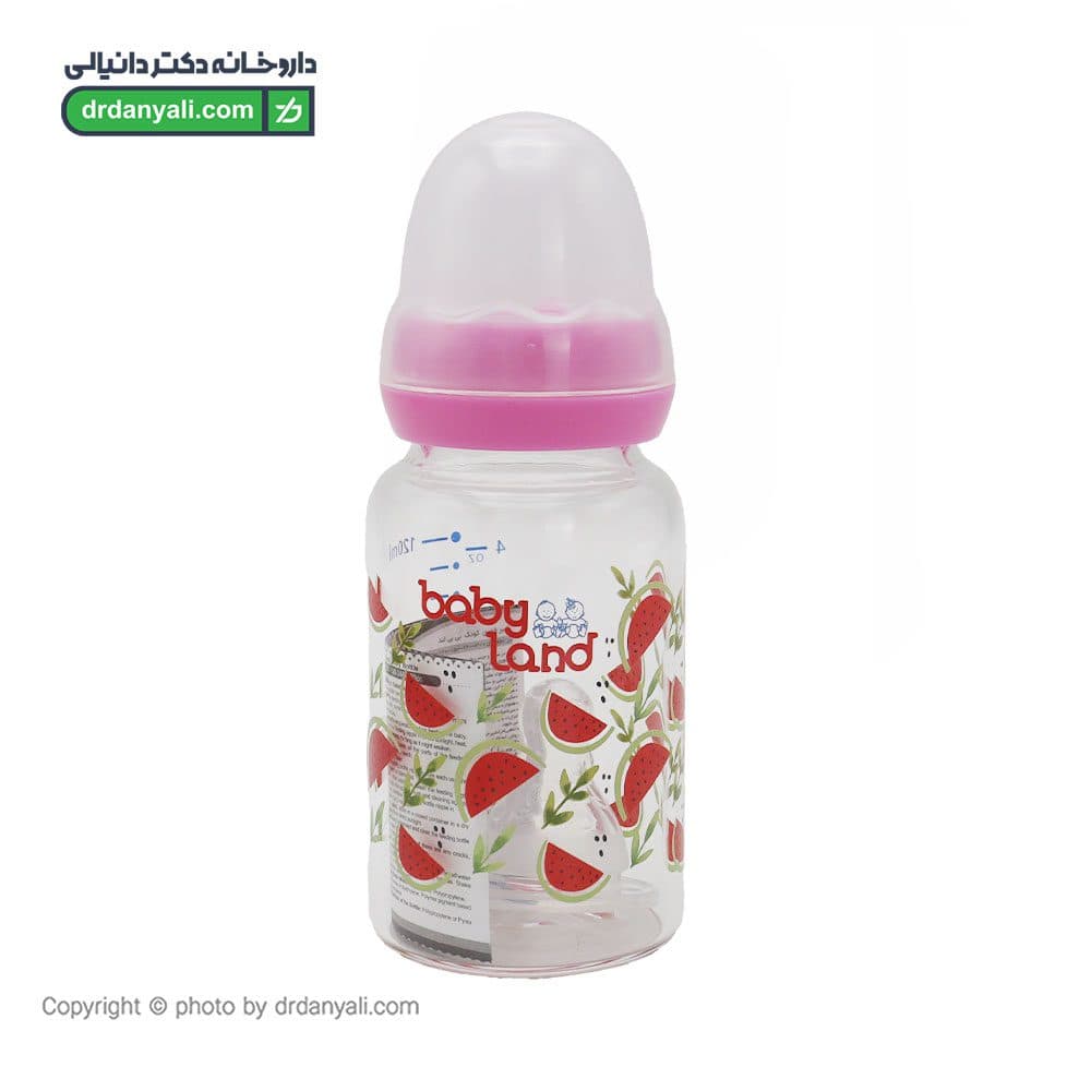 شیشه شیر پیرکس بیبی لند کد 436 مناسب نوزادان از بدو تولد تا 6 ماهگی 120 میلی لیتر — تصویر ۳