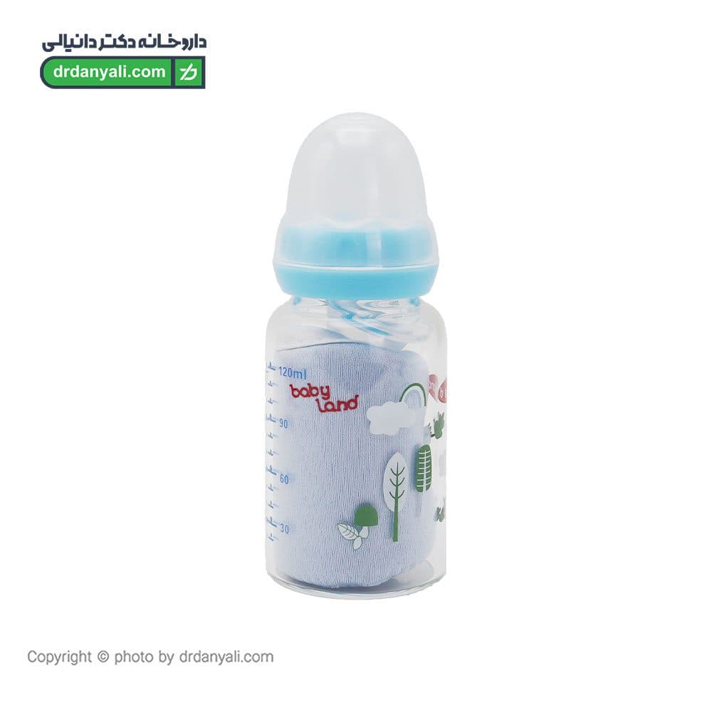 شیشه شیر پیرکس بیبی لند کد 517 مناسب نوزادان از بدو تولد تا 6 ماهگی 120 میلی لیتر — تصویر ۳