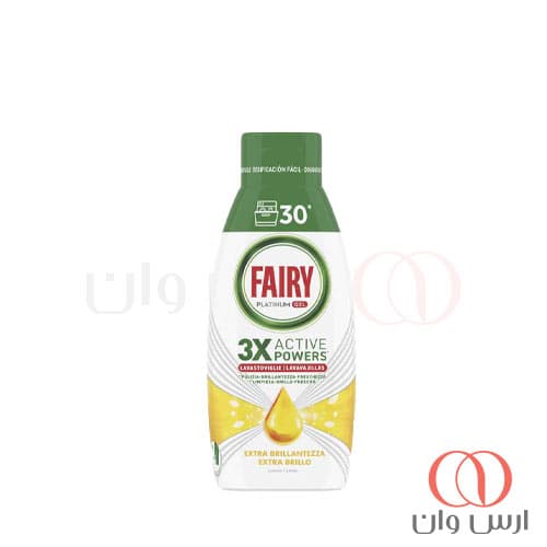 ژل ماشین ظرفشویی Fairy مدل Brilliance رایحه لیمو حجم 600 میل — تصویر ۲