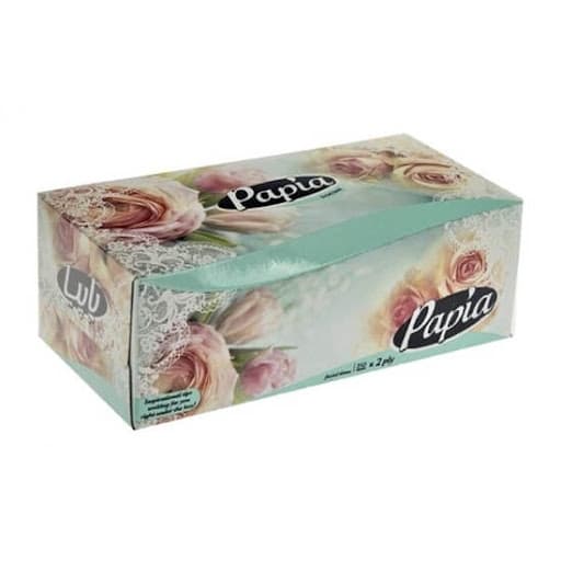 دستمال کاغذی 300 برگ جعبه ای پاپیا