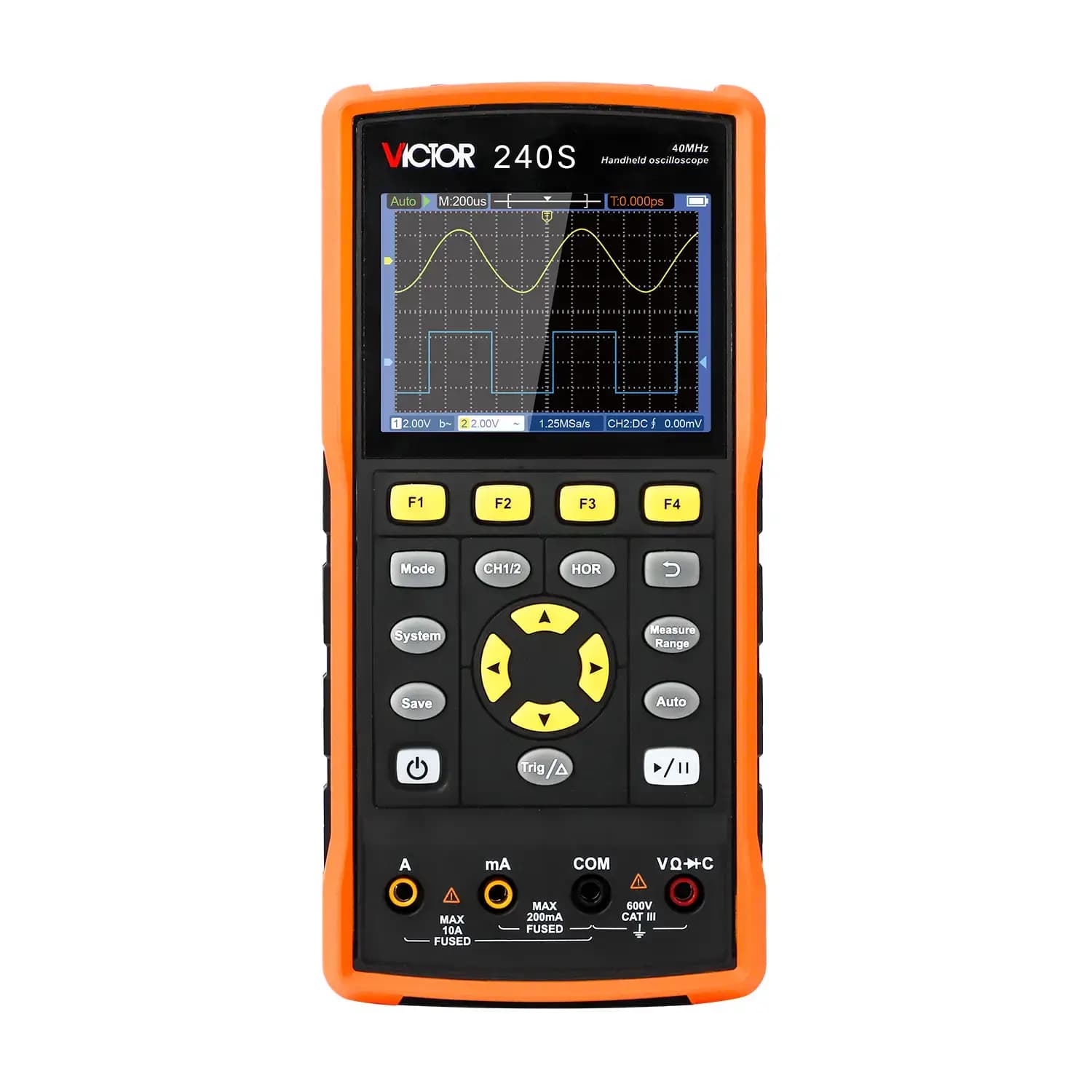 اسیلوسکوپ دستی 40MHz ویکتور VICTOR 240S
