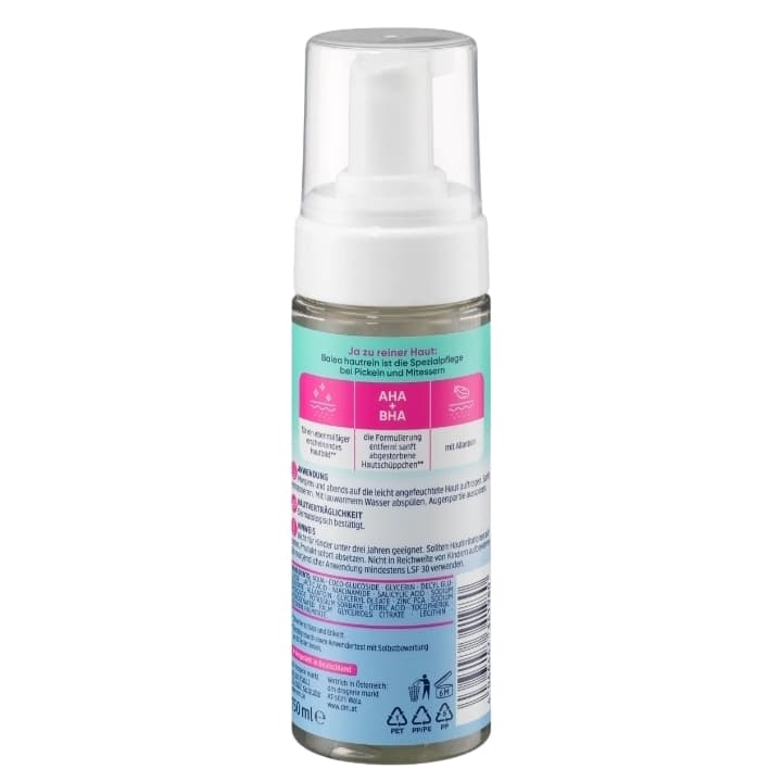 فوم شستشوی پوست چرب و ضد لک و جوش باله آ 150ml — تصویر ۲