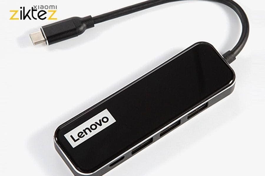 هاب مبدل 4 پورت لنوو EC04 ا Lenovo EC04 4Port PD Type C HUB(اورجینال اصلی ارسال فوری) — تصویر ۲