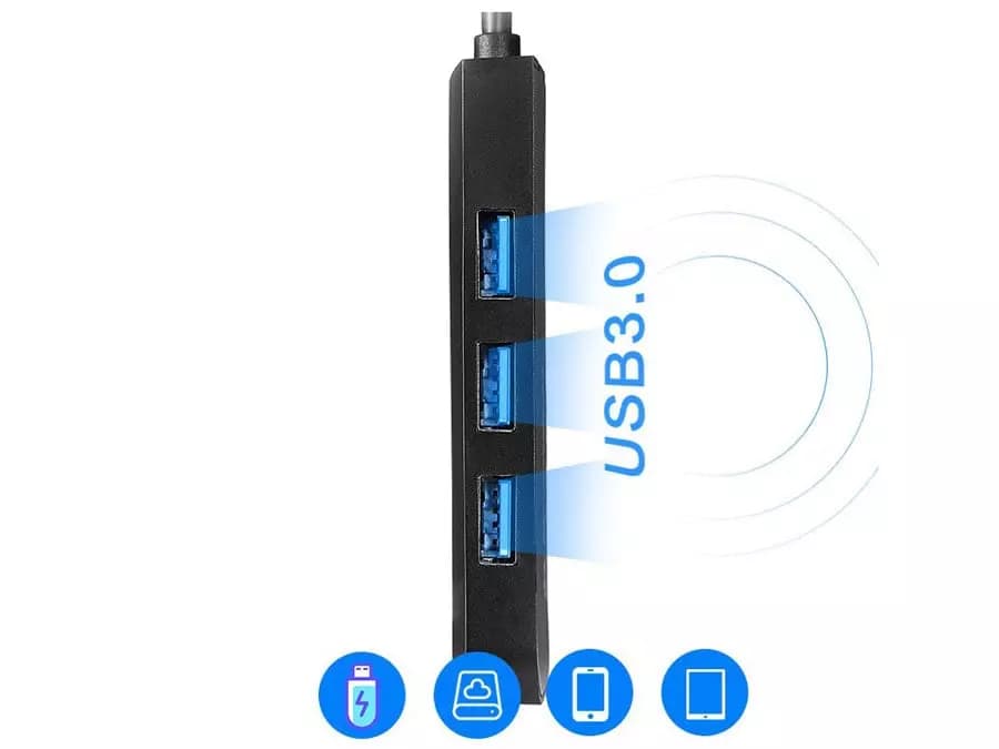 هاب تایپ‌سی با 6 پورت لنوو Lenovo 6 in 1 Type C HUB Adapter S706(اورجینال اصلی ارسال فوری) — تصویر ۲