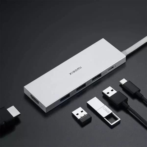 هاب 5 پورت تایپ سی شیائومی مدل XIAOMI XDMS05YM(گلوبال _ پلمپ) NEW