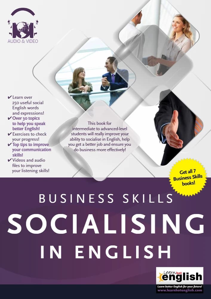 کتاب Business Skills: Socialising in English (مهارت‌های تجاری: معاشرت به انگلیسی) نسخه انگلیسی PDF | تیم لرن هات انگلیش