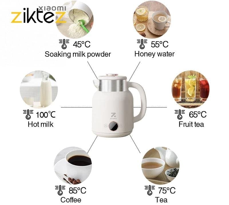 کتری برقی شیائومی مدل ZOLELE Smart Electric Kettle HK152 (اورجینال پلمپ ارسال فوری) — تصویر ۶